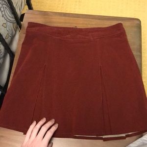 super cute free people leather like skirt!